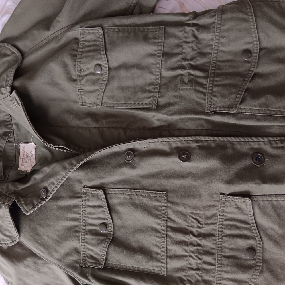 Casual Green Utility Jacket